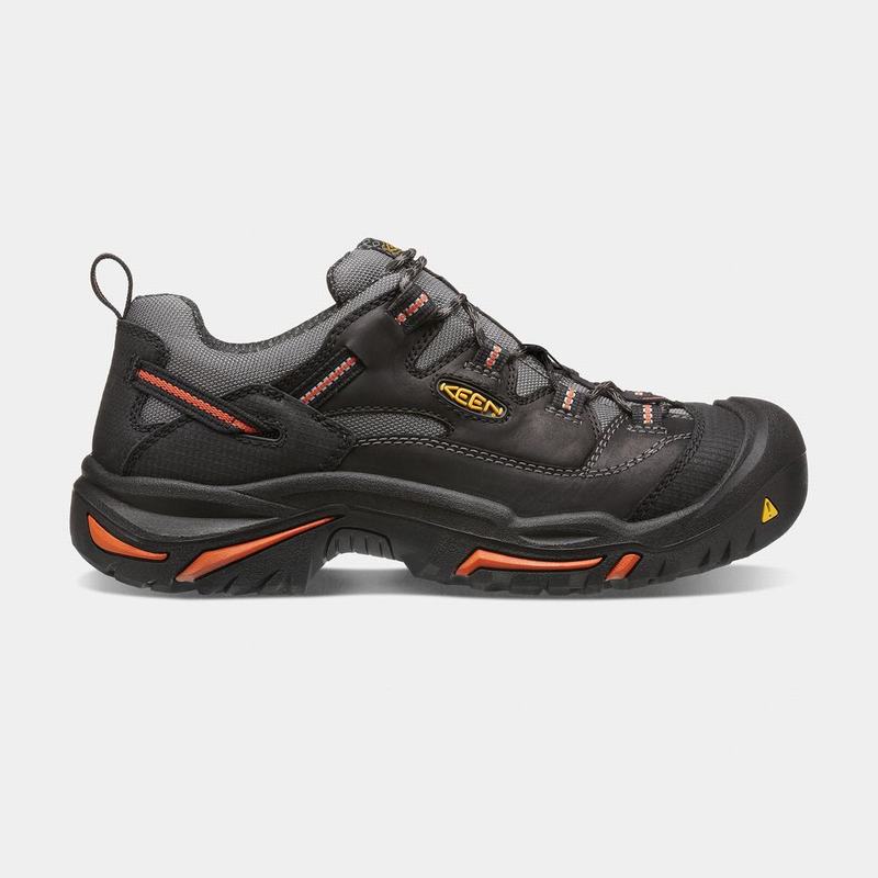 Zapatos De Trabajo Keen Braddock Bajos Steel Toe Para Hombre Negros - Zapatos Keen Mexico (573816-ZQ